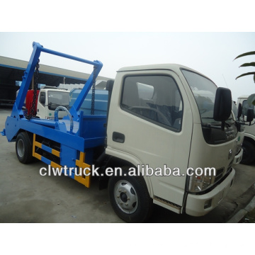 Famous Dongfeng small 4x2 container collector garbage truck to Nigeria